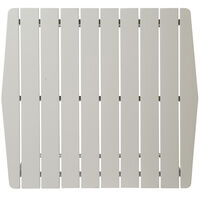 B31 Bord 84x92 cm Hvitlakkert Eik / Varmgalvanisert Stål