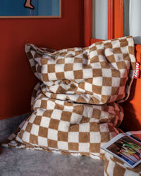Original Slim Teddy Chess Bean Bag Almond Creme