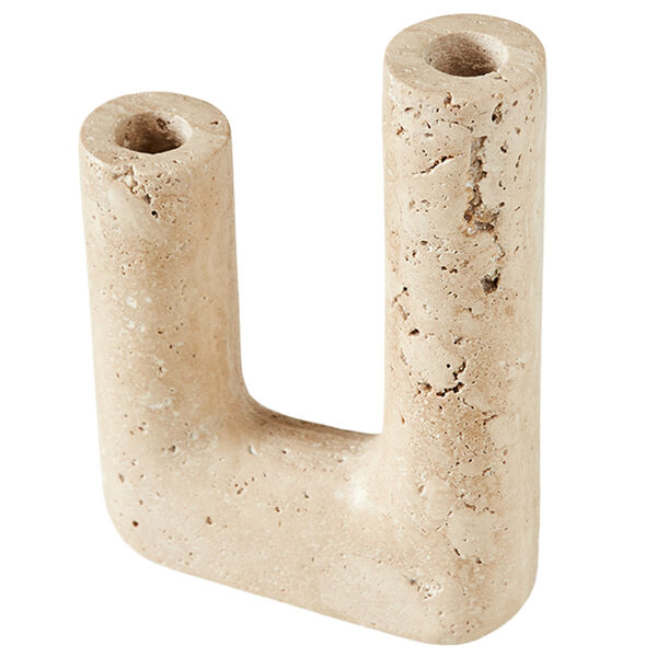 Minerva Lysestage Cremefarvet
