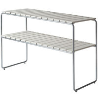 L105 Konsolbord Hvidtlakeret Eg / Varmgalvaniseret Stål