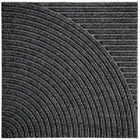 Zen Ovimatto 45x45 cm Horizontal & Circular Grey