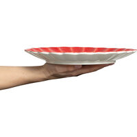 Oyster Tallerken 28 cm Rød