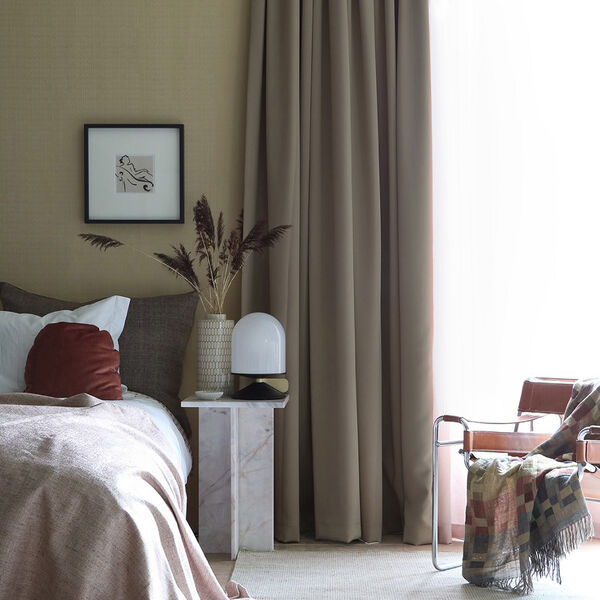 Blackout Hotel Curtain 290x250 cm Sandnat