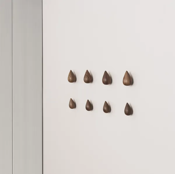 Dropit Hooks Valnøtt Small - 2 stk