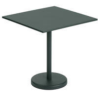 Linear Bord Stål 70x70 cm Mörkgrön