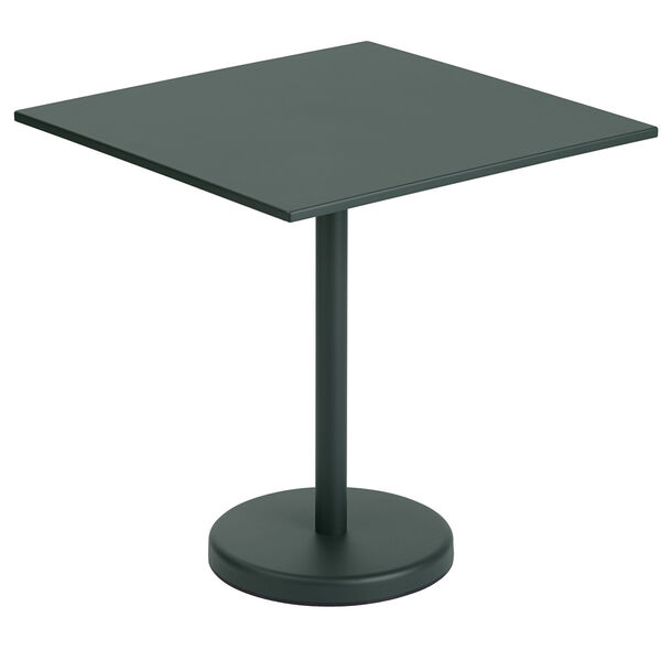 Linear Bord Stål 70x70 cm Mörkgrön
