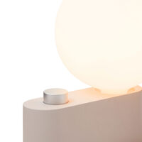 Alumina Table Lamp with Sphere IV Pink