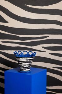 Patty Kruka 25 cm Blå Zebra