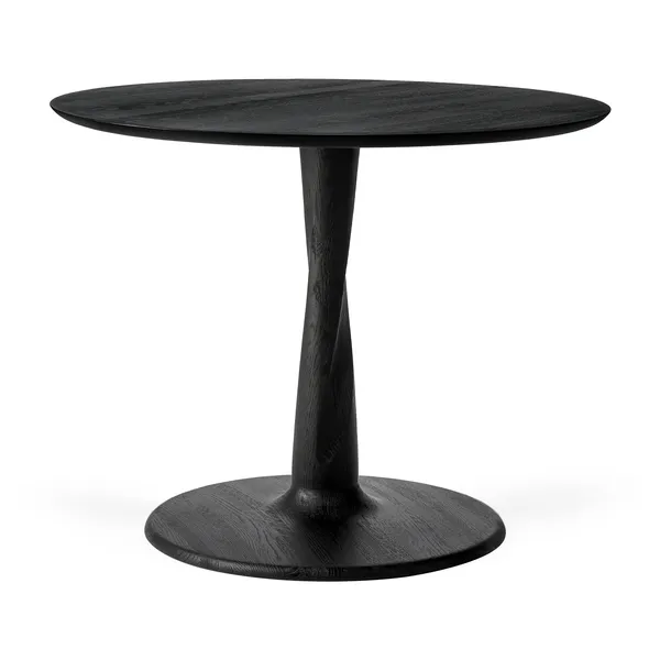 Torsion Bord Ø90x69 cm Svart Eik