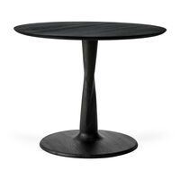 Torsion Bord Ø90x69 cm Svart Eik