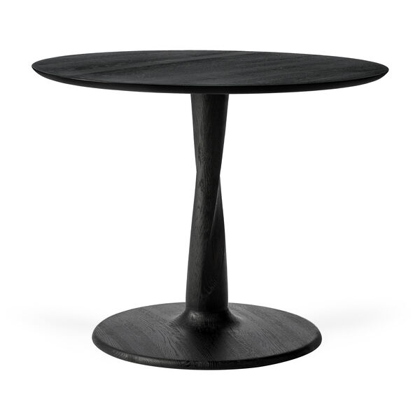 Torsion Bord Ø90x69 cm Svart Eik