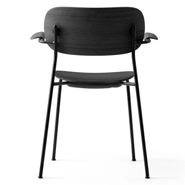 Co Dining Chair Black Steel w. Armrest