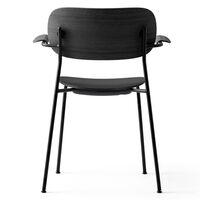 Co Dining Chair Black Steel w. Armrest