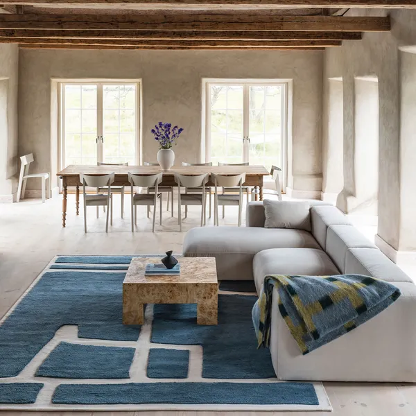 Gotland Klint Villamatto Cornflower Blue 180x270 cm