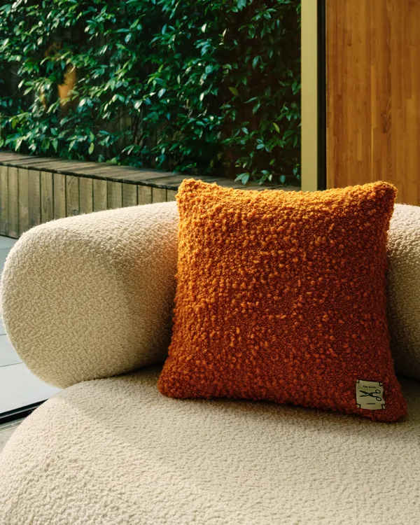 Bobble Kudde 45x45 cm Ockra