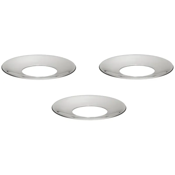 Ljusmanschett 3-pack Krom