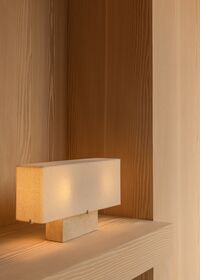 Nonna Bordslampa 30 cm Travertin / Sand