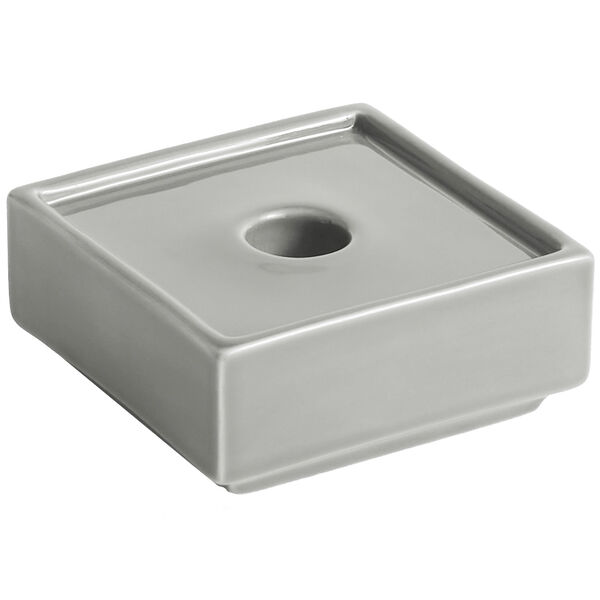 Mattone Lysestage 9x9 cm Lysegrå
