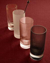 Ripple Highball-Glass 2-pk Blush