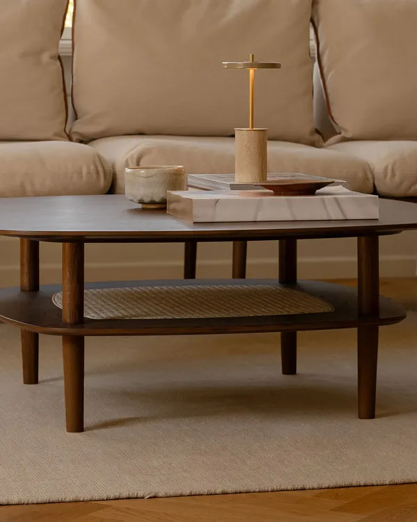 Asteria Move Mini Bordslampa Portabel Clay Travertine