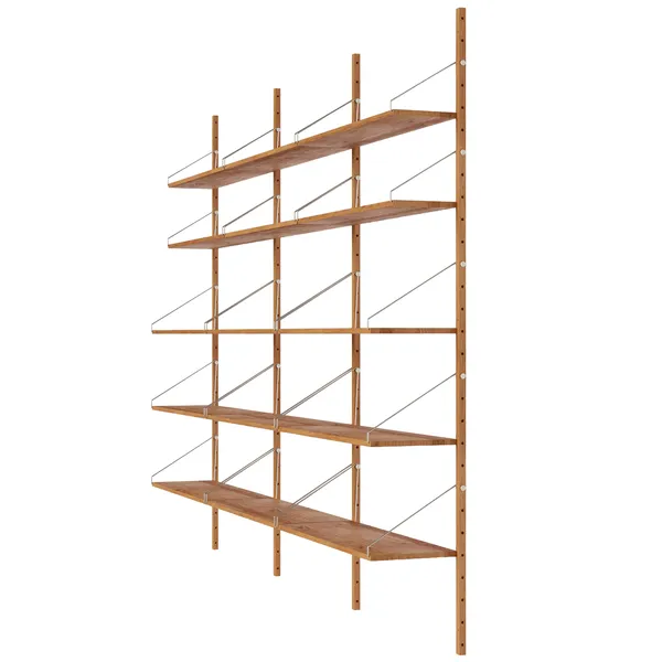 Library Hylle 185x2455 cm Eik