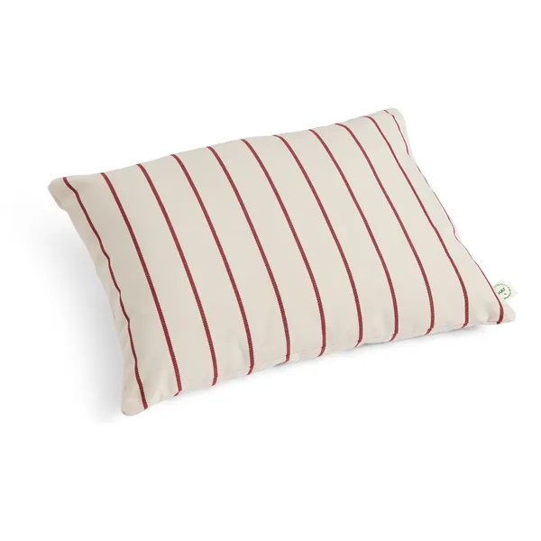Outdoor Market Cushion 35x45 cm Beige With Red Stripe