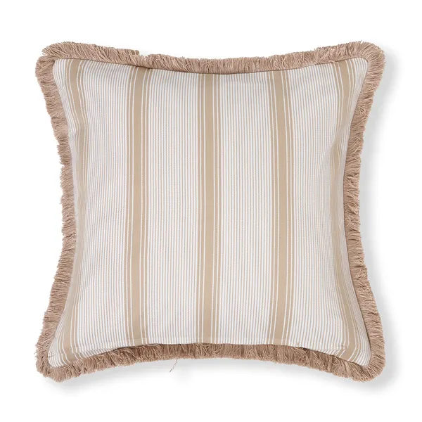 Pudebetræk Stribet 50x50 cm Beige