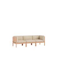 Modular 3-Seters Sofa Med Sider Eik/Moss 19
