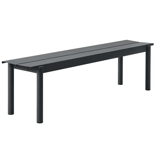 Linear Bænk Stål 170 cm Antracitgrå