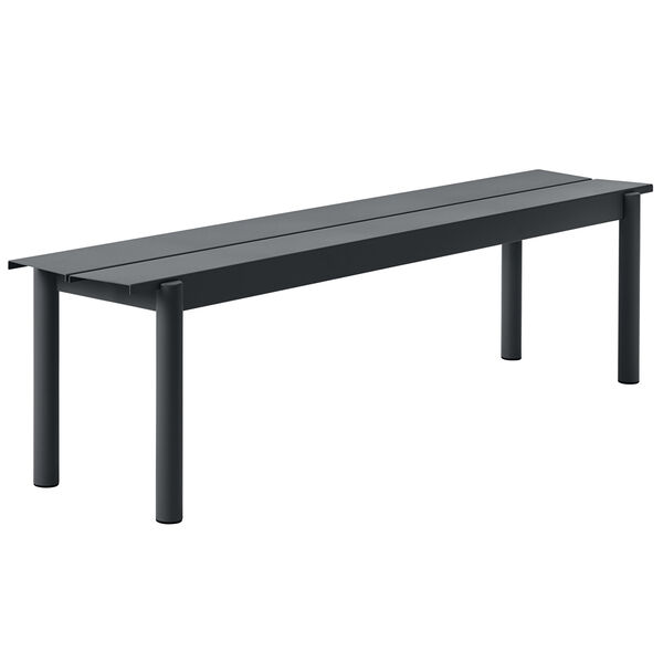 Linear Benk Stål 170 cm Antrasitt