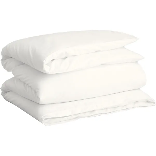 Sateen Single Dynebetræk 150x210 cm Hvidt