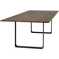 70/70 Pöytä 295x108 cm Massiivisavutammi / Musta