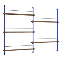 Magazine Hylla 123x162 cm Rökt Ek/Deep Blue
