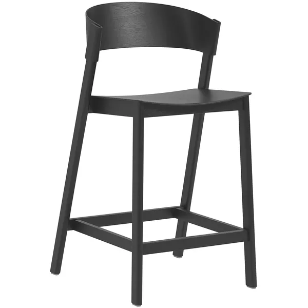 Cover Barstol med Ryggstøtte 65 cm Sort