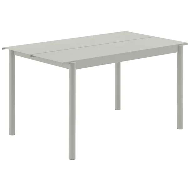 Linear Pöytä Teräs 75x140 cm Harmaa