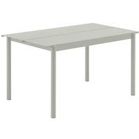 Linear Pöytä Teräs 75x140 cm Harmaa