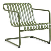 Palissade Cantilever Lounge Chair Low Olive powder coated steel