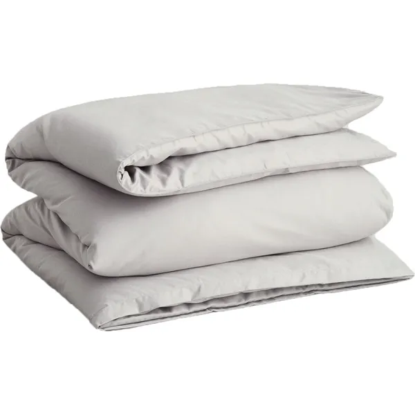 Sateen Single Dynebetræk 150x210 cm Moon Grey