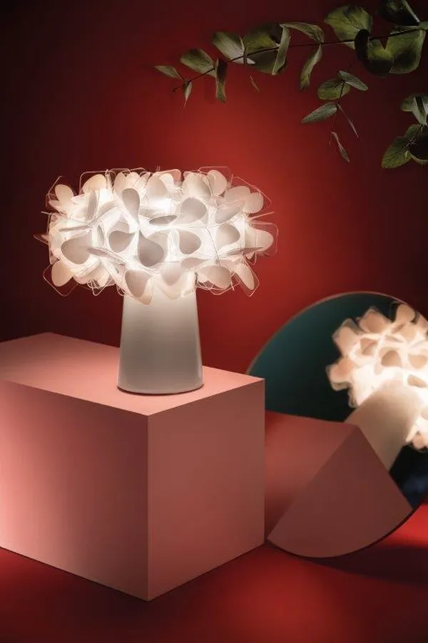 Clizia Bordlampe Bærbar Hvit