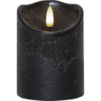 Flamme Rustic LED Blockljus Svart 15 cm