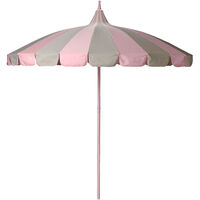 Parasol Ø240 cm Beige / Rosa
