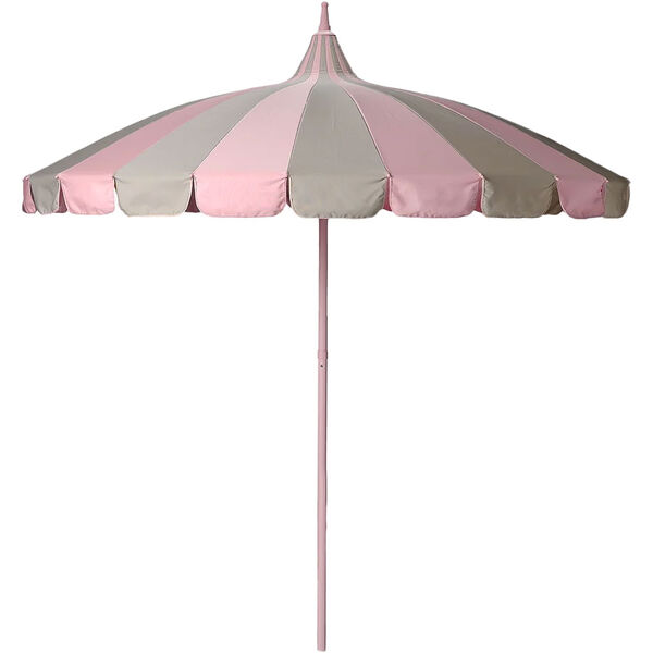 Parasol Ø240 cm Beige / Rosa