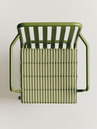 Terrazza Seat Cushion 40x40 cm Olive Bold Stripe
