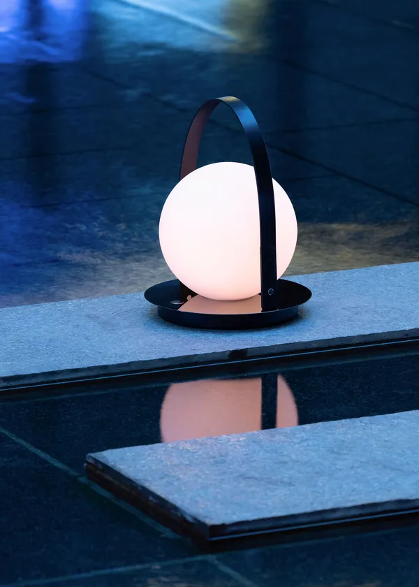Bola Lanterne Bærbar Sort / Opal
