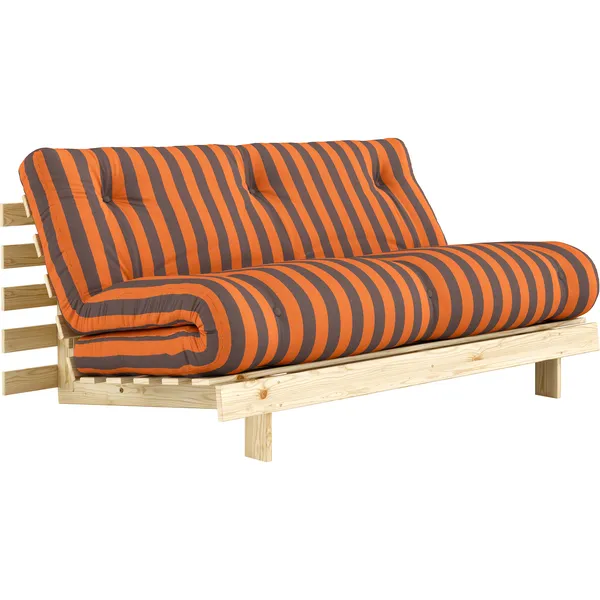 Roots Sovesofa 160x200 cm Oransje / Brun