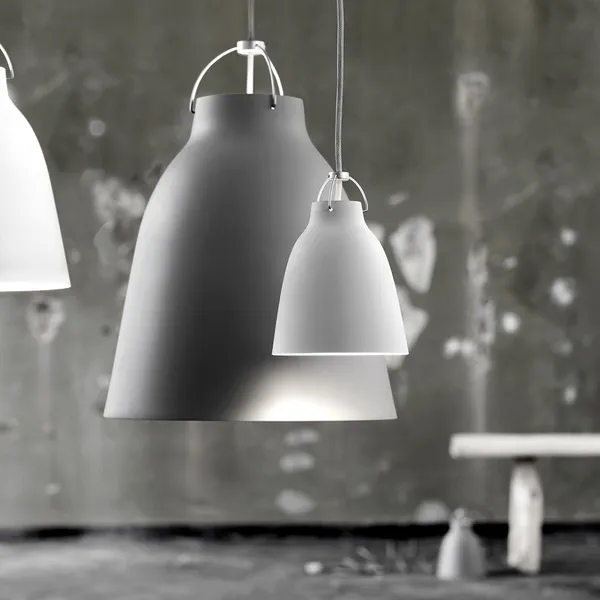 Caravaggio Taklampa P1 3m Kabel Matt Vit