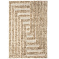 Shaggy Labyrinth Rug Beige