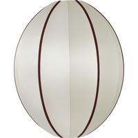Indochina Lampeskjerm Oval Stor Off-White / Bordeaux