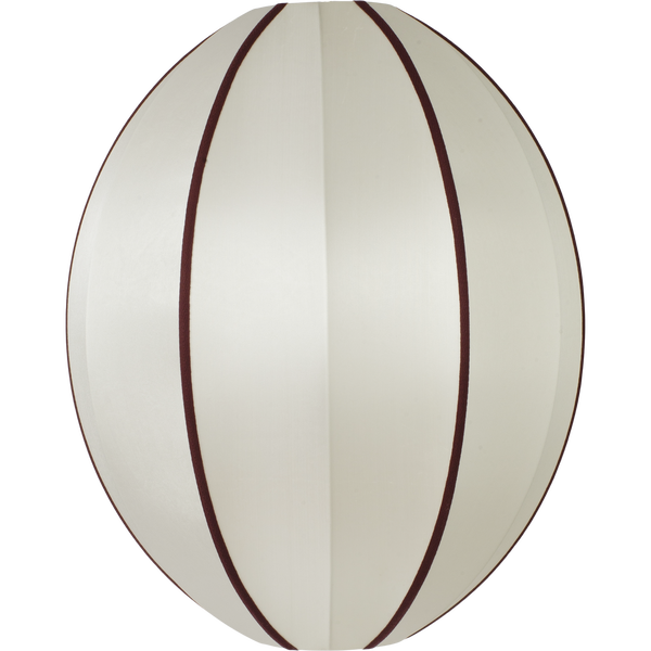 Indochina Lampunvarjostin Oval Suuri Off-White / Bordeaux
