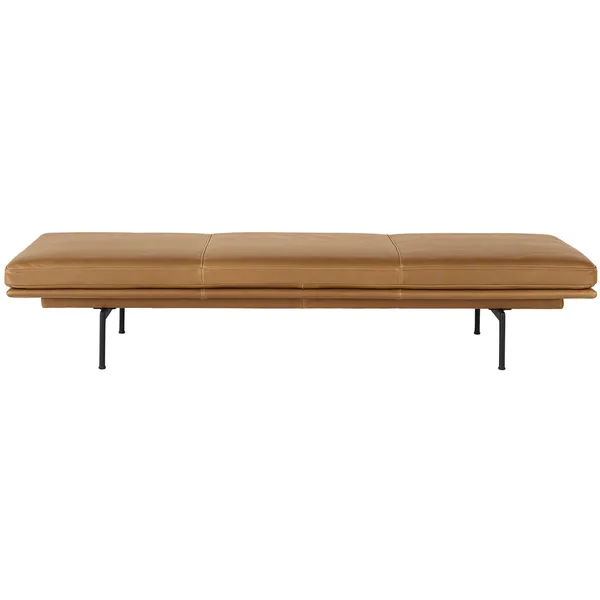 Outline Divan Cognacfarvet / Sort